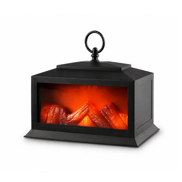 6 LED Realistic Flame Effect Light 23cm Fireplace Lantern