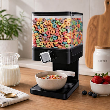 3.5L Black Plastic Cereal Dispenser