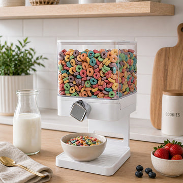 3.5L White Plastic Cereal Dispenser