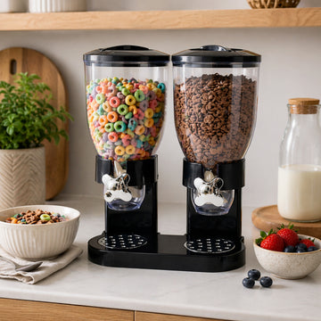 3.5L Each Black Double Cereal Dispenser