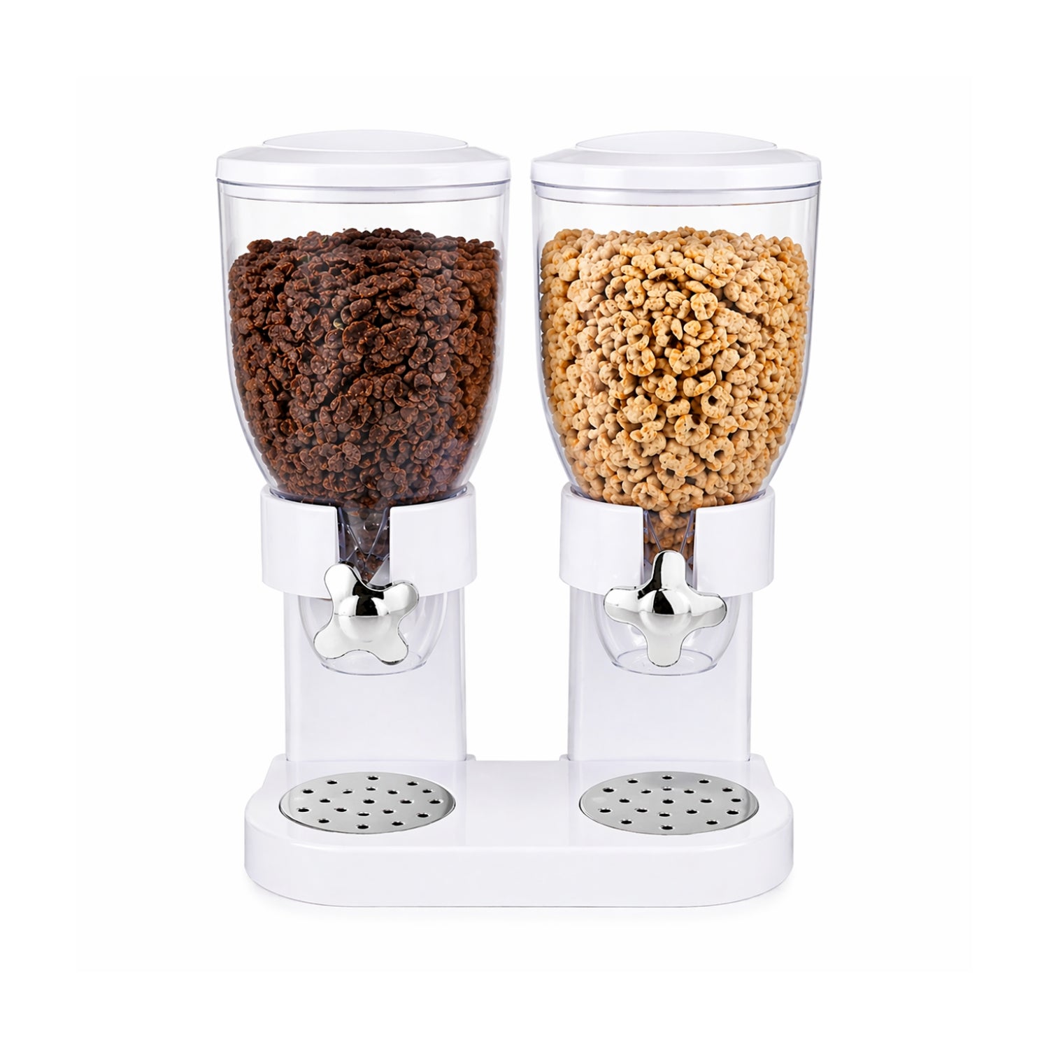 3.5L Each White Double Cereal Dispenser