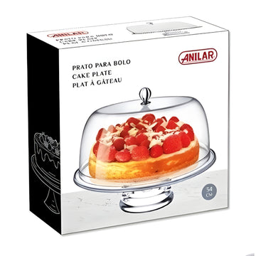 Cake Display Stand with Dome Lid