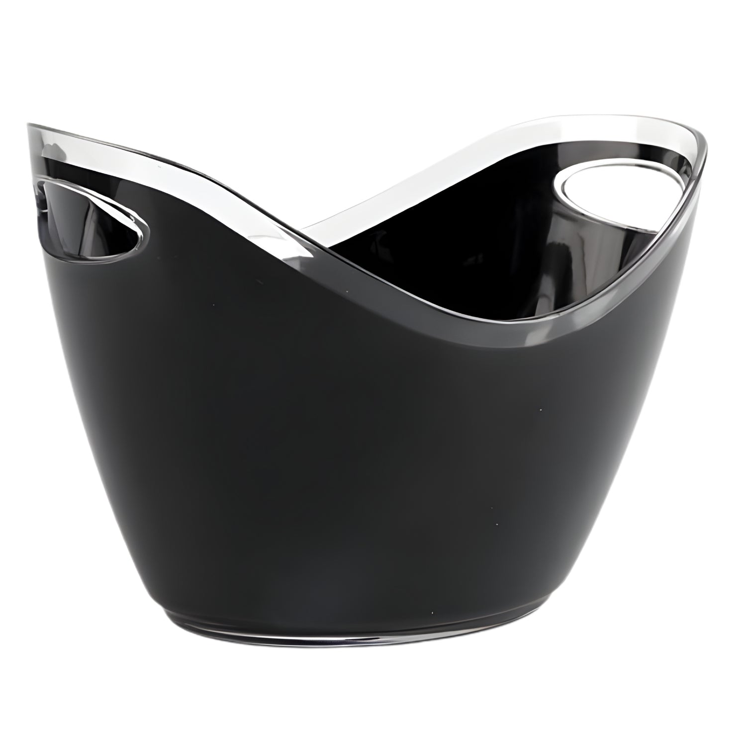 2.8L Black Ice Bucket with Handles