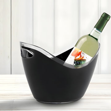 2.8L Black Ice Bucket with Handles