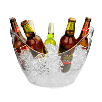 2.8L Clear Ice Bucket with Handles