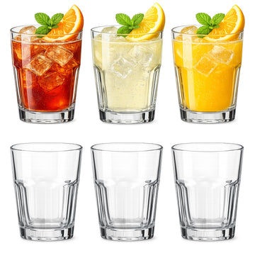 4-Pack Octo Set of 3 270ml Fluted Glass Tumbler