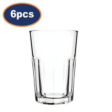 6Pcs Clear 350ml Drinking Glass