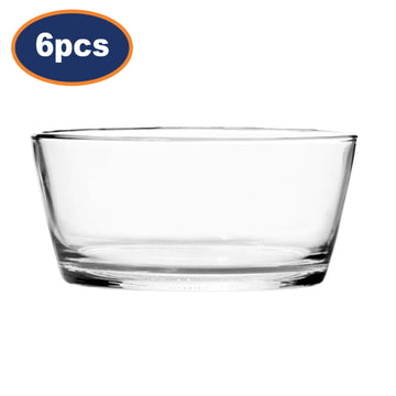 6Pcs 11cm Clear Glass  Dessert Snack Serving Bowls Set