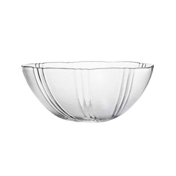 2Pcs 11cm Round Clear Glass Salad Bowl