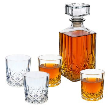 900ml Decanter  & 4Pcs 300ml Glass Set