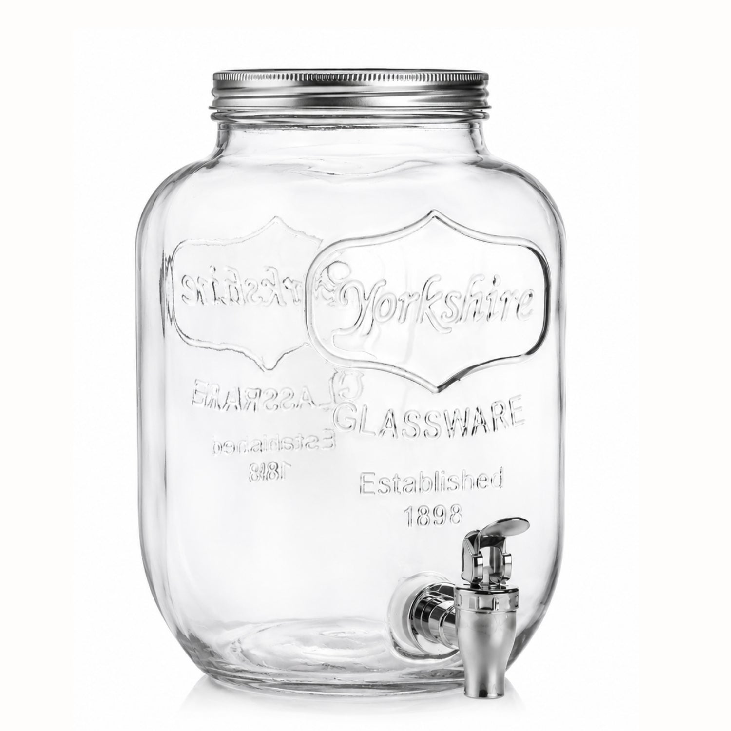 4L Glass Drink Dispenser with Spigot