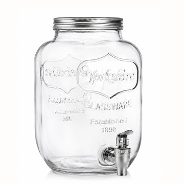 4L Glass Drink Dispenser with Spigot