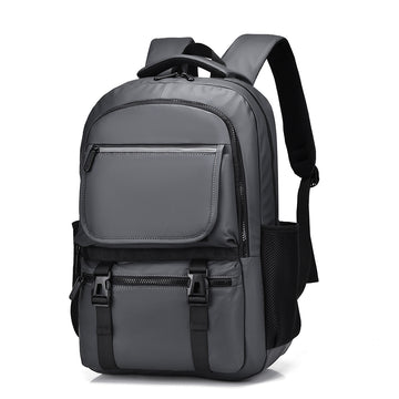 Grey Laptop Backpack Water Resistant Travel Work School Rucksack