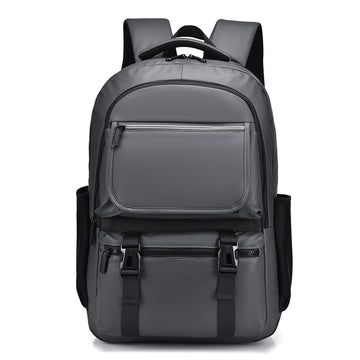 Grey Laptop Backpack Water Resistant Travel Work School Rucksack