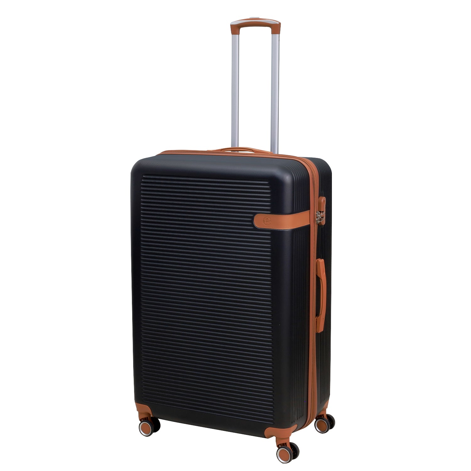 32" Travel Suitcase Vienna Black Expandable ABS Luggage