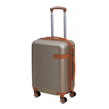 20" Travel Suitcase Vienna Champagne Expandable ABS Luggage