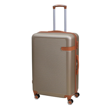 28" Travel Suitcase Vienna Champagne Expandable ABS Luggage