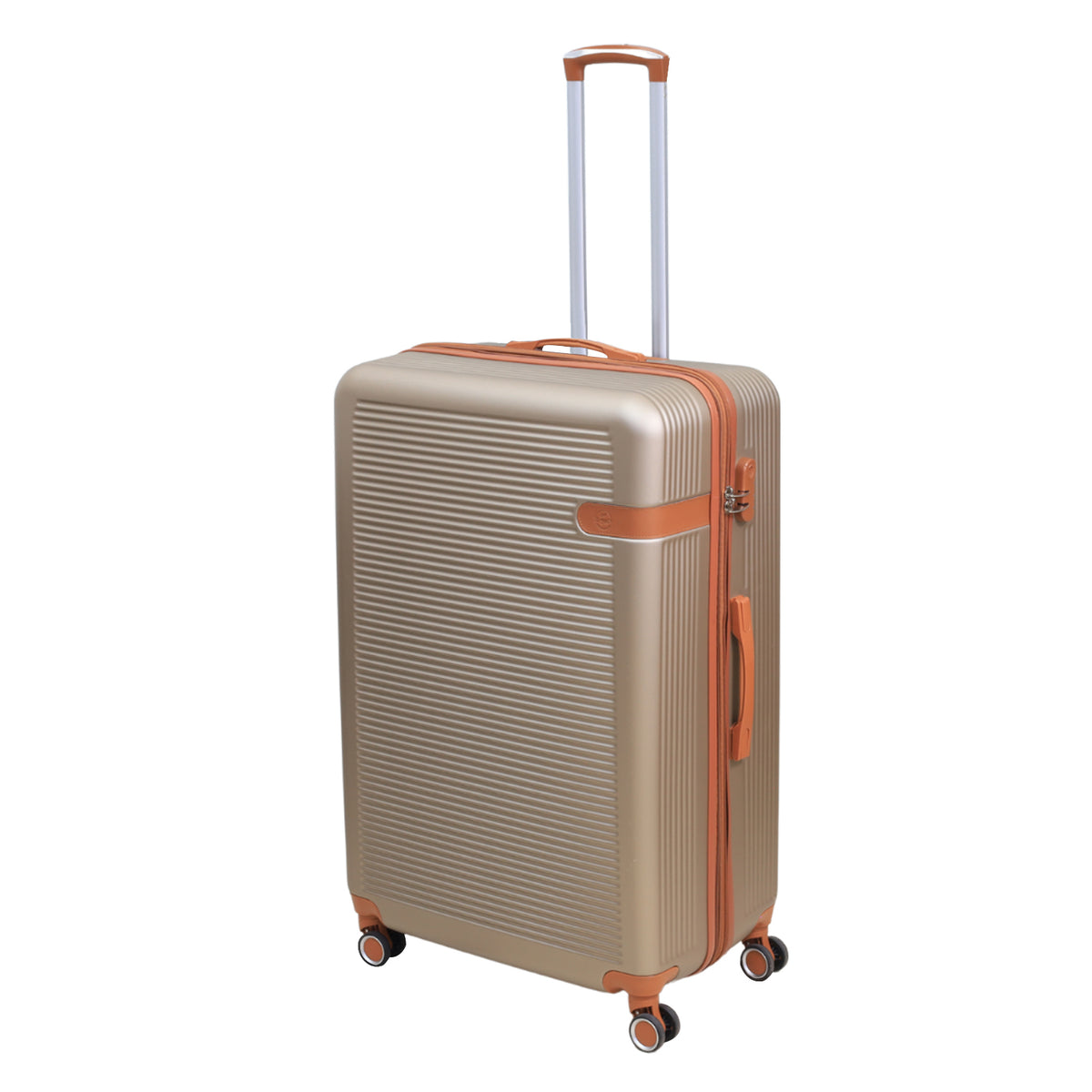 32" Travel Suitcase Vienna Champagne Expandable ABS Luggage