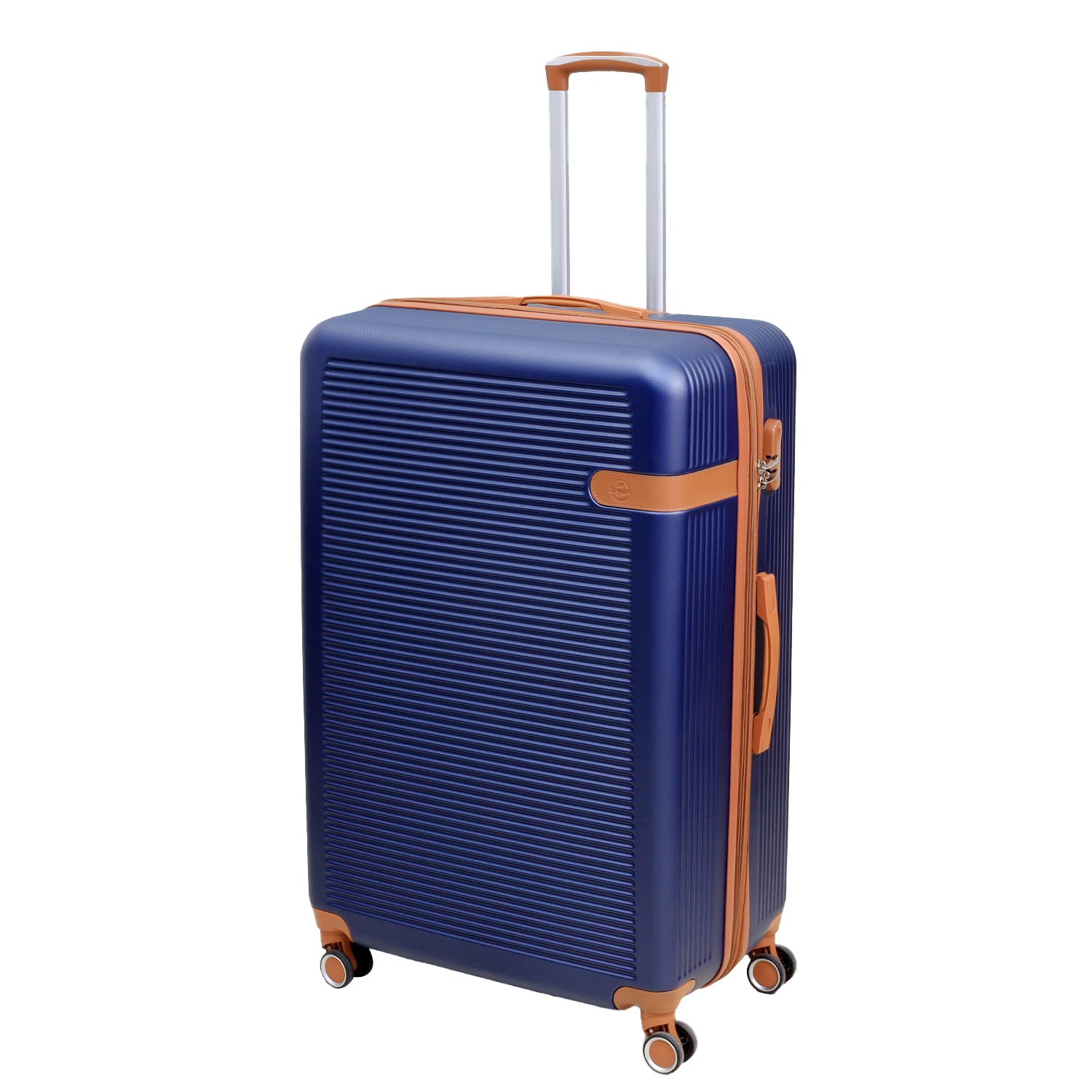 32" Travel Suitcase Vienna Blue Expandable ABS Luggage