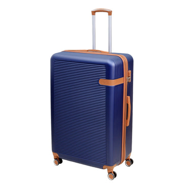 32" Travel Suitcase Vienna Blue Expandable ABS Luggage