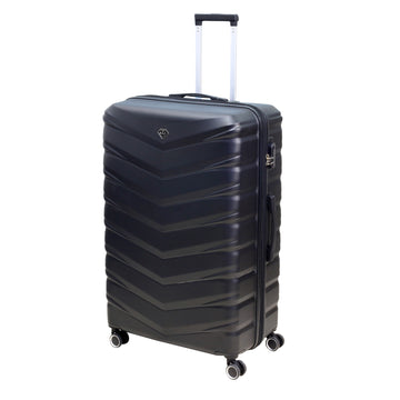 32" Travel Suitcase Denver Black Expandable ABS Luggage