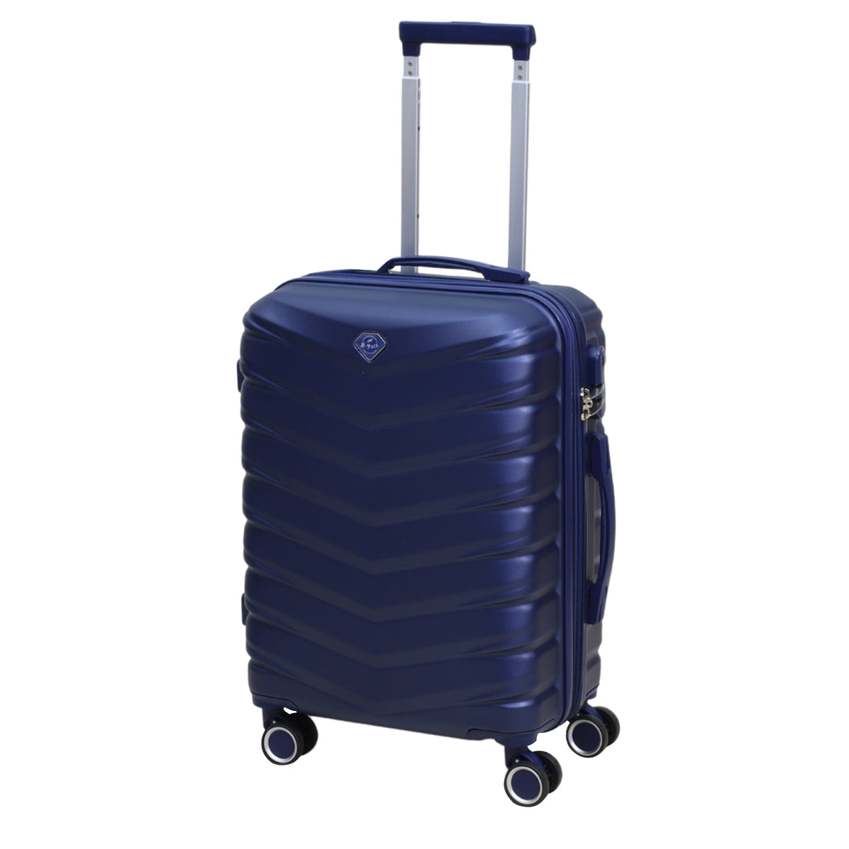 20" Travel Suitcase Denver Blue Expandable ABS Luggage