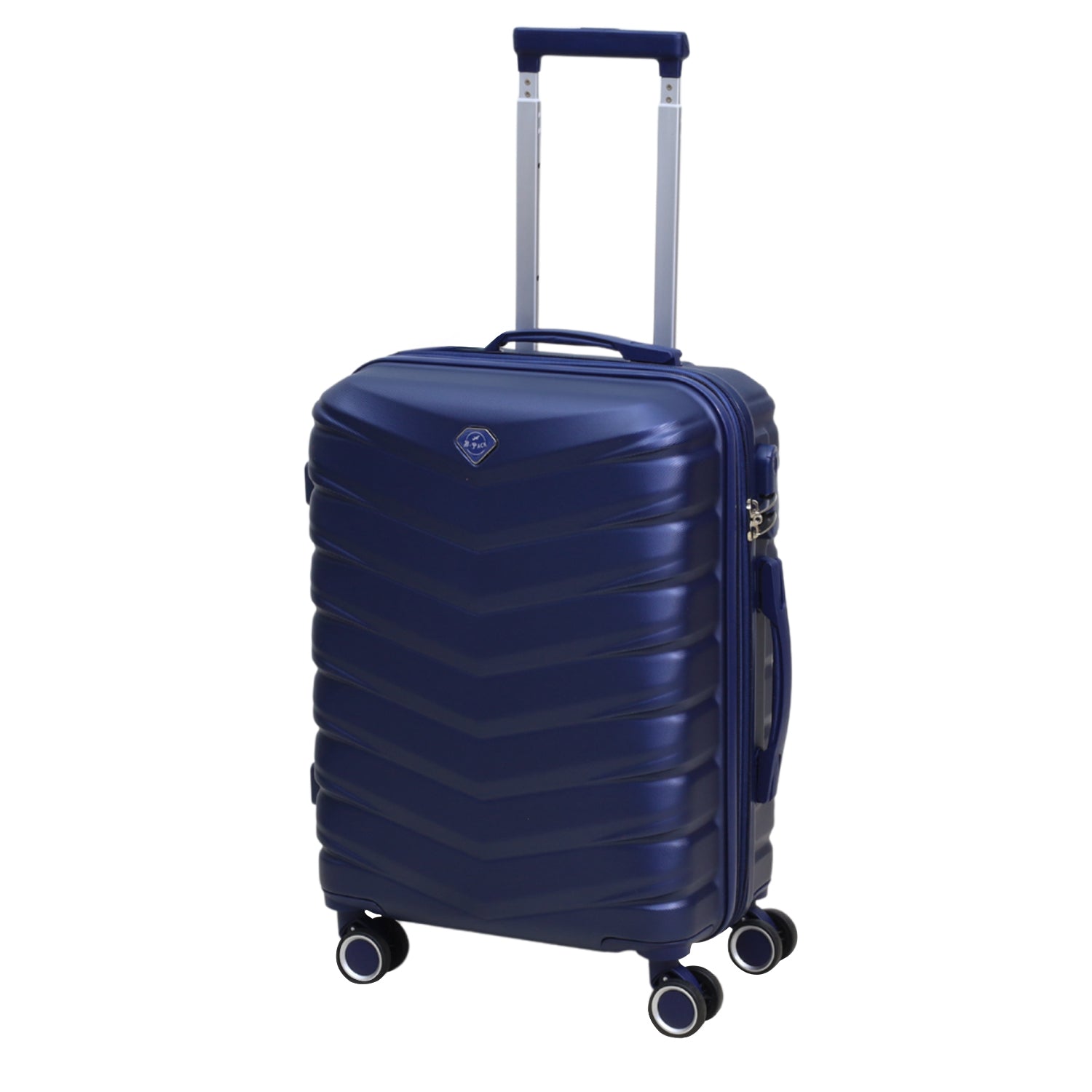 20" Travel Suitcase Denver Blue Expandable ABS Luggage