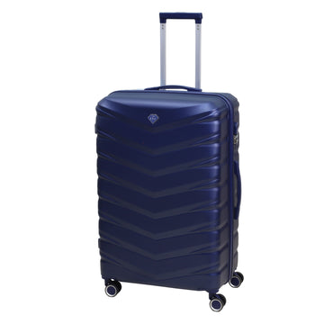 28" Travel Suitcase Denver Blue Expandable ABS Luggage
