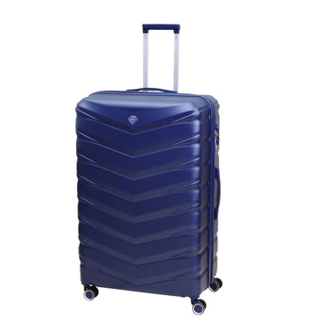 32" Travel Suitcase Denver Blue Expandable ABS Luggage