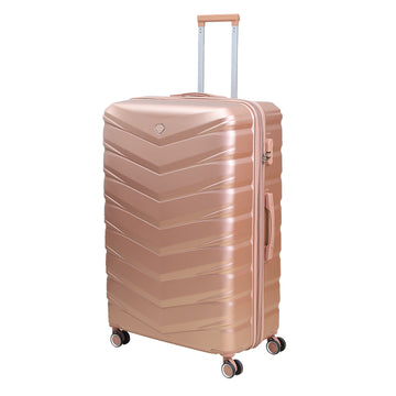 28" Travel Suitcase Denver Rose Gold Expandable ABS Luggage