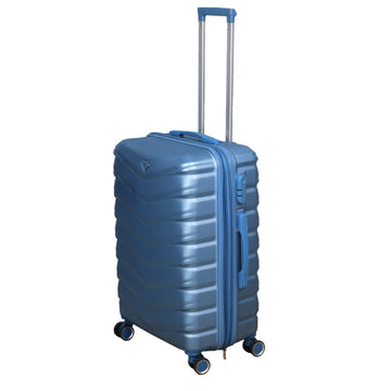 24" Travel Suitcase Ice Blue Expandable Luggage