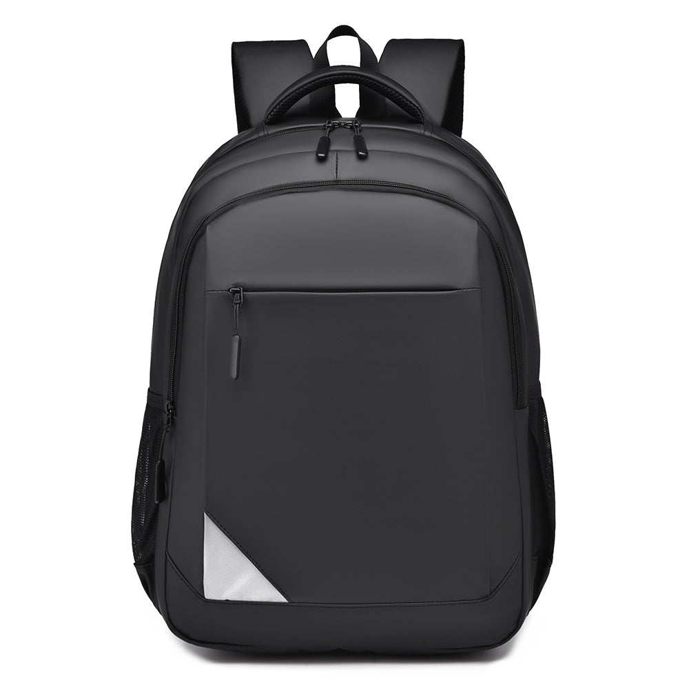 Black Laptop Backpack Multi Pocket Padded Travel Work School Bag