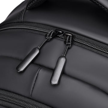 Black Laptop Backpack Multi Pocket Padded Travel Work School Bag