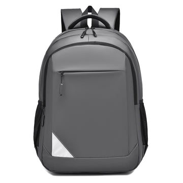 Grey Laptop Backpack Water Resistant Multipocket Travel Work Rucksack