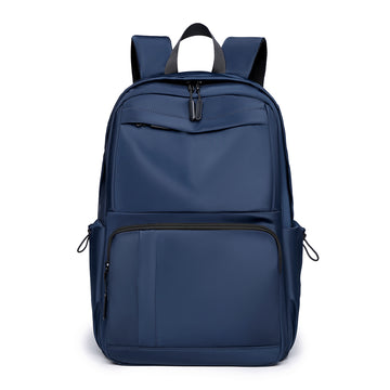 Blue Laptop Backpack Water Resistant Multipocket Travel Work Rucksack