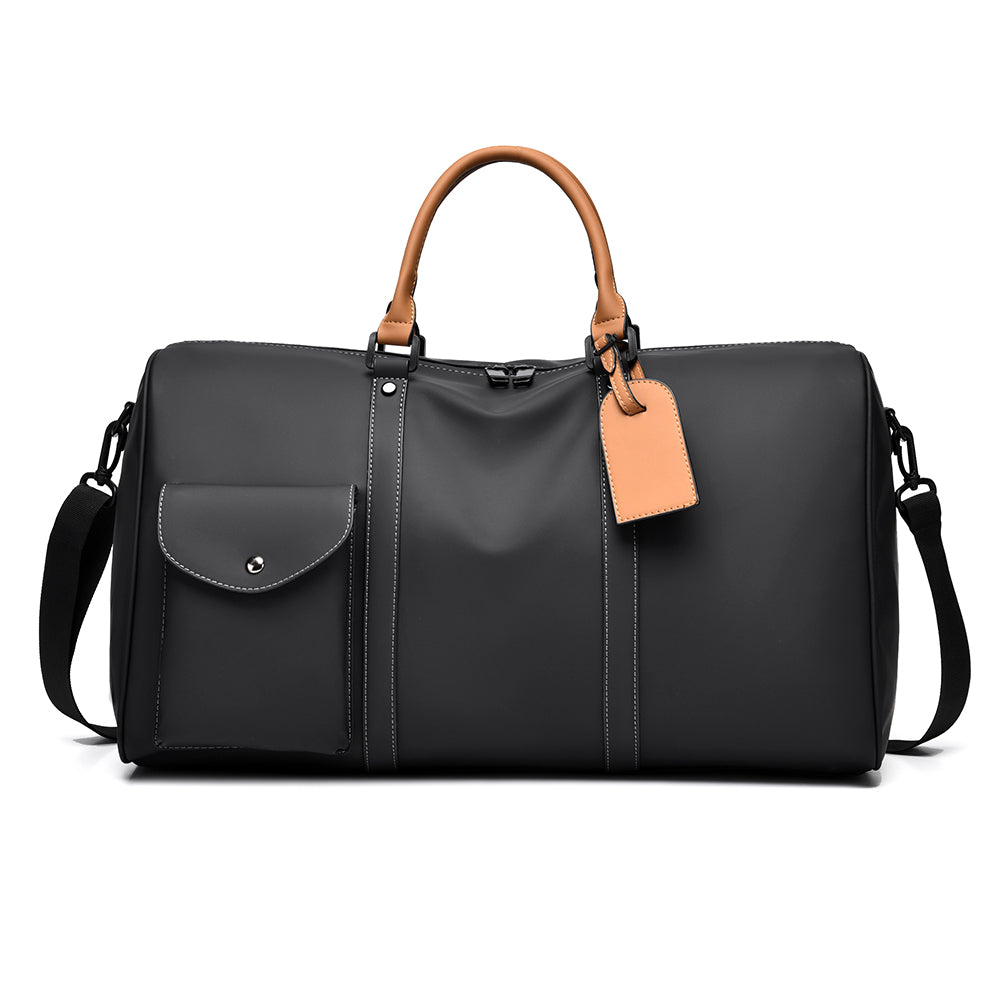 Black Water Resistant Travel Gym Sports Shoulder Hold all Duffle Bag