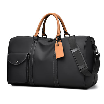 Black Water Resistant Travel Gym Sports Shoulder Hold all Duffle Bag