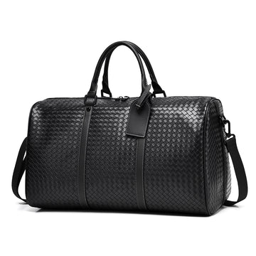 Large Black Woven Water Resistant Travel Gym Sports Hold all Duffle Bag