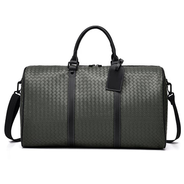 Large Green Woven Water Resistant Travel Gym Sports Hold all Duffle Bag