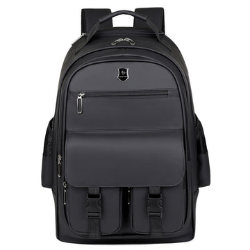 Black Rolling Laptop Backpack Wheeled Trolley Travel Work Business Bag