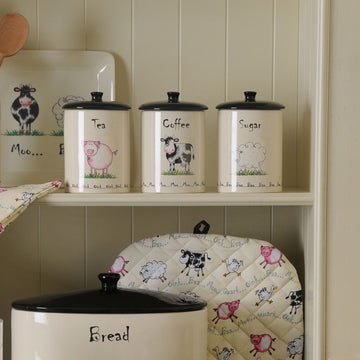 Price & kensington Home Farm Tea Coffee Sugar Storage Jars