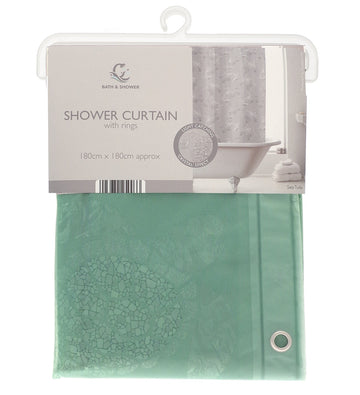 Turtles Waterproof Mould Proof Shower Curtain with Hooks - Green