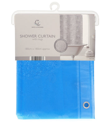 Turtles Waterproof Mould Proof Shower Curtain with Hooks - Blue