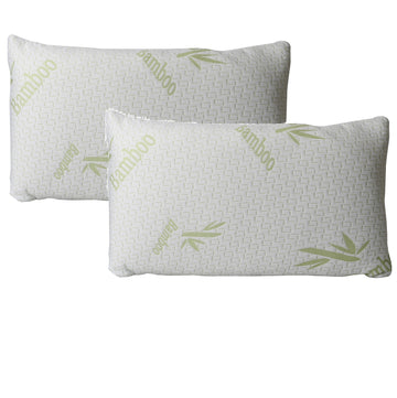 2pcs Bamboo Memory Foam Pillow