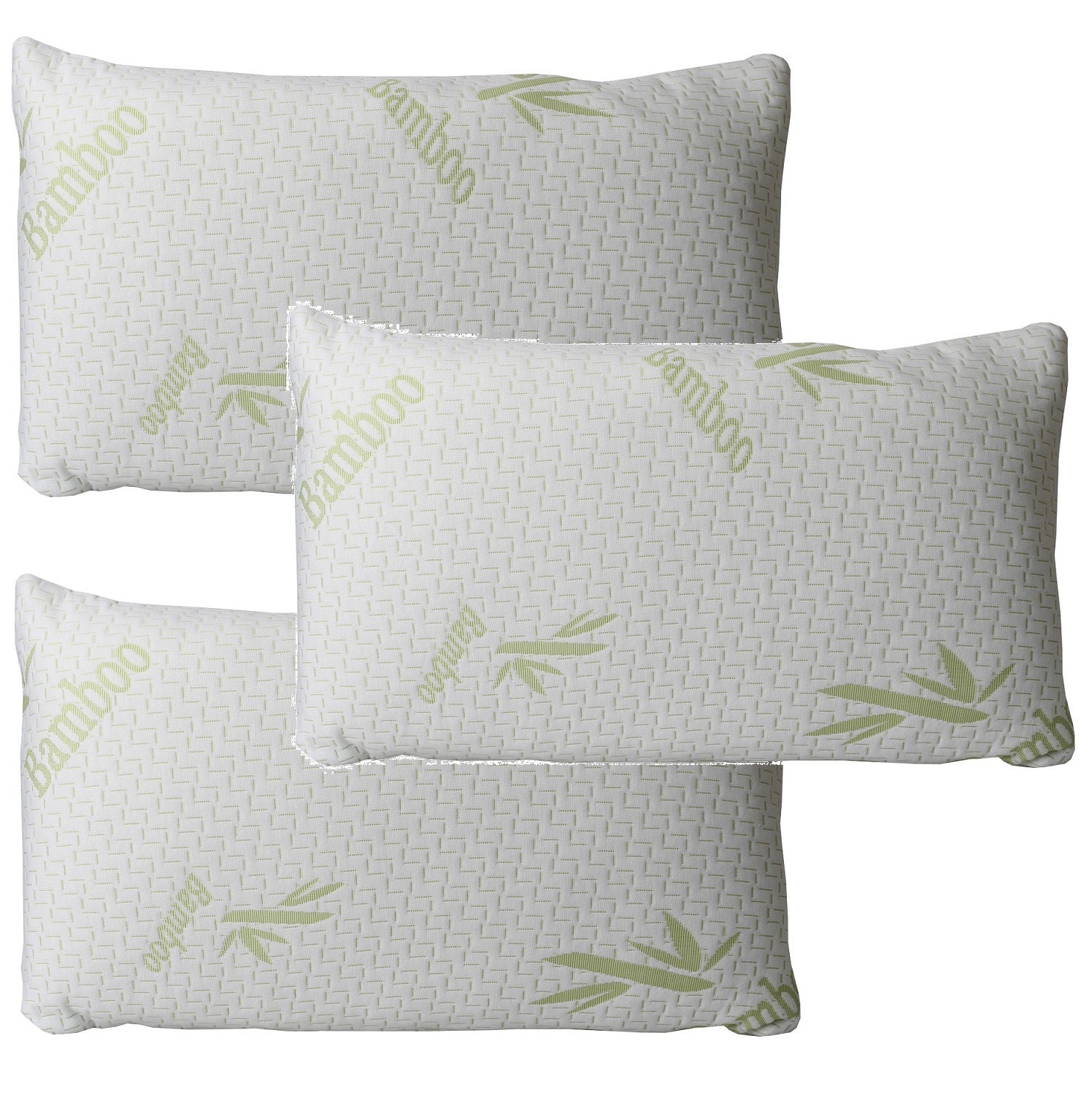 3pcs Bamboo Memory Foam Pillow