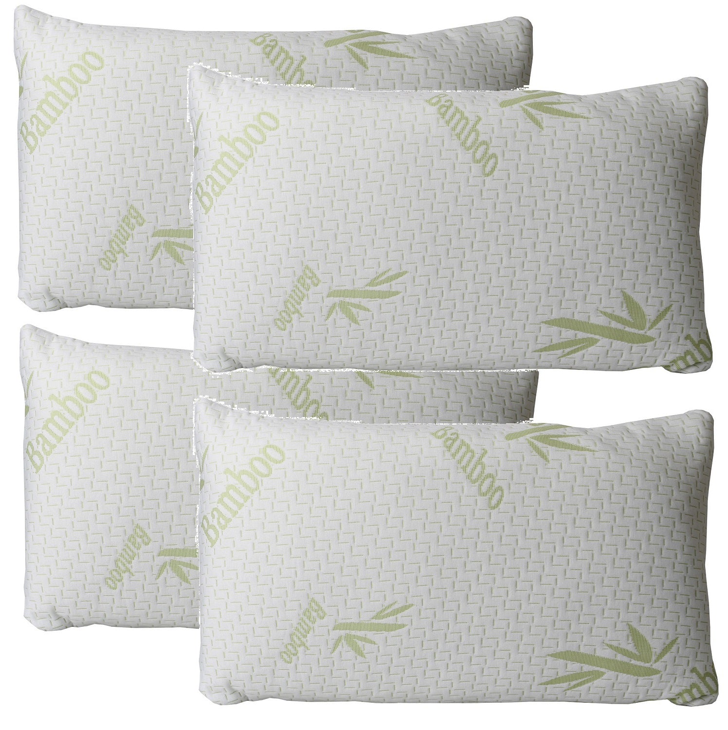 4pcs Bamboo Memory Foam Pillow