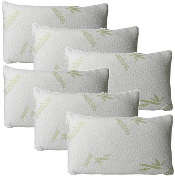 6pcs Bamboo Memory Foam Pillow