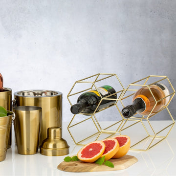 Viners 1.5L Gold Double Walled Stainless Steel Ice Bucket