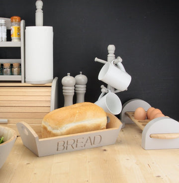 6 Cup Freestanding Wooden Beech Mug Cups Tree Holder