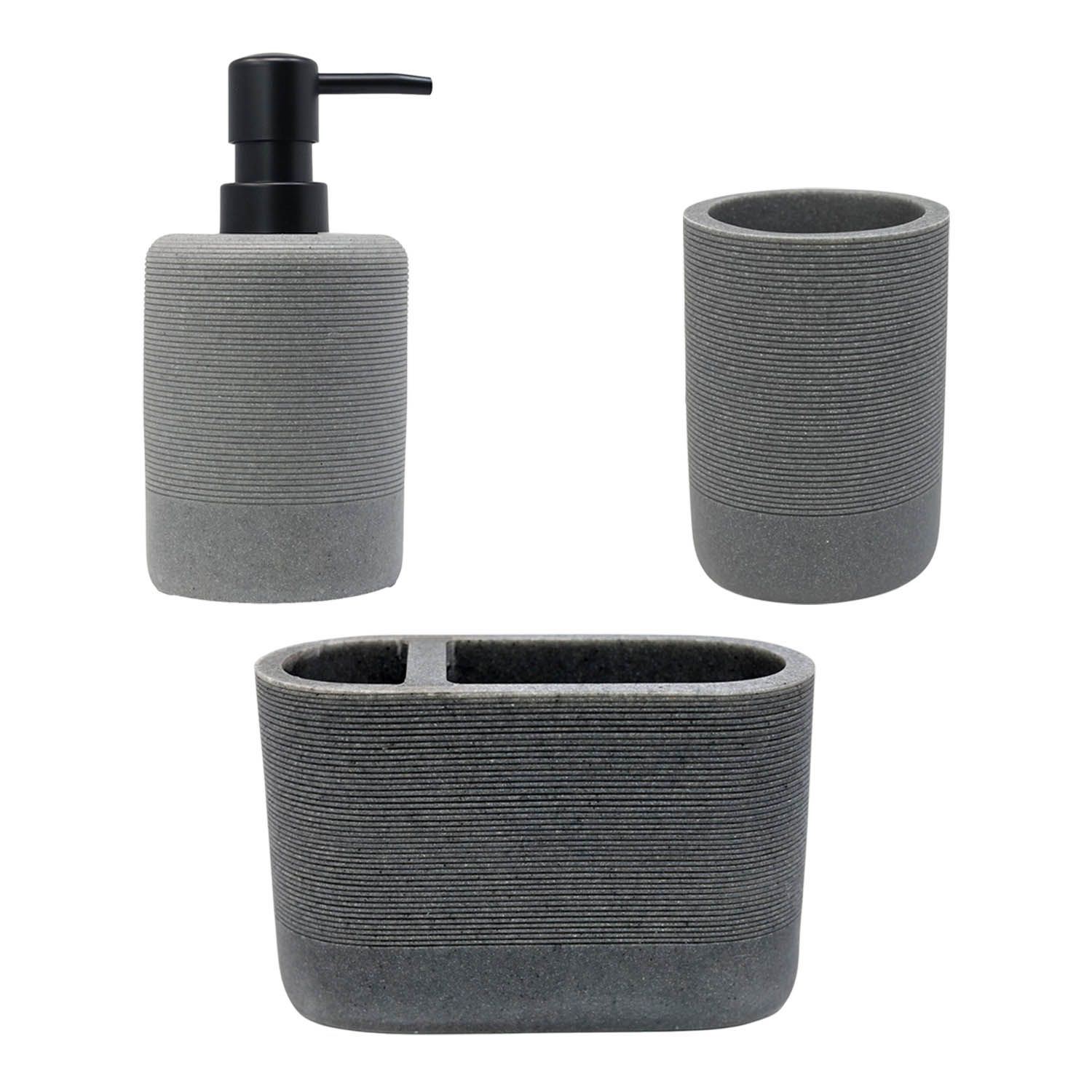 Soap Dispenser & Toothbrush Holder with Tumbler